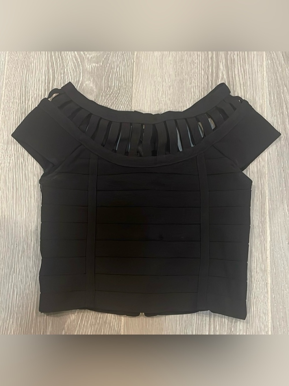 Bebe Vintage Black Blouse Size XS